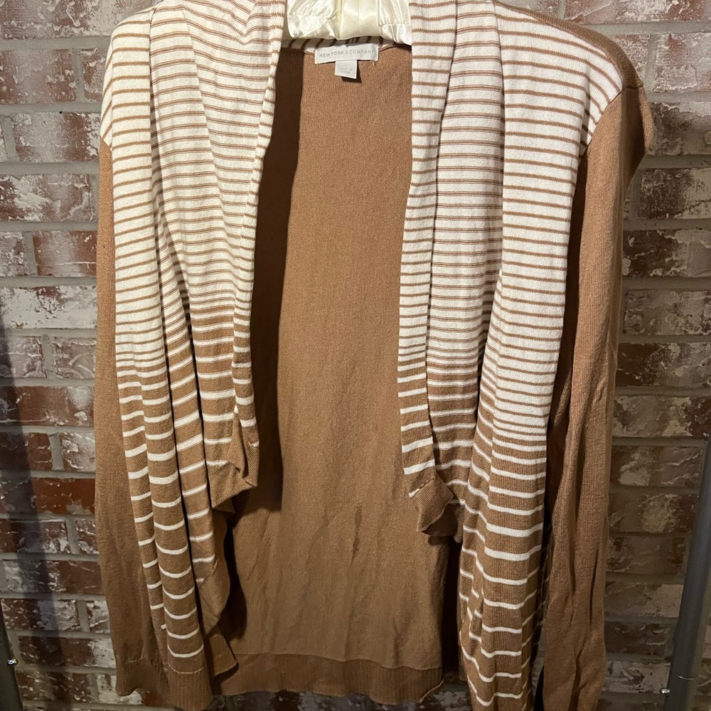 Cozy two tone cardigan